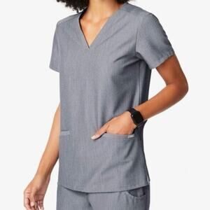 Figs Casma Gray Scrub Top Women’s Size XL